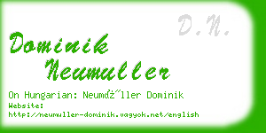 dominik neumuller business card